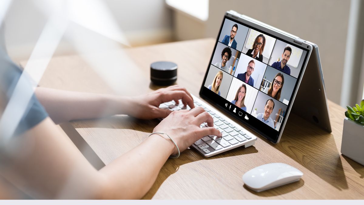 Imagem representando video conferencia zoom meetings